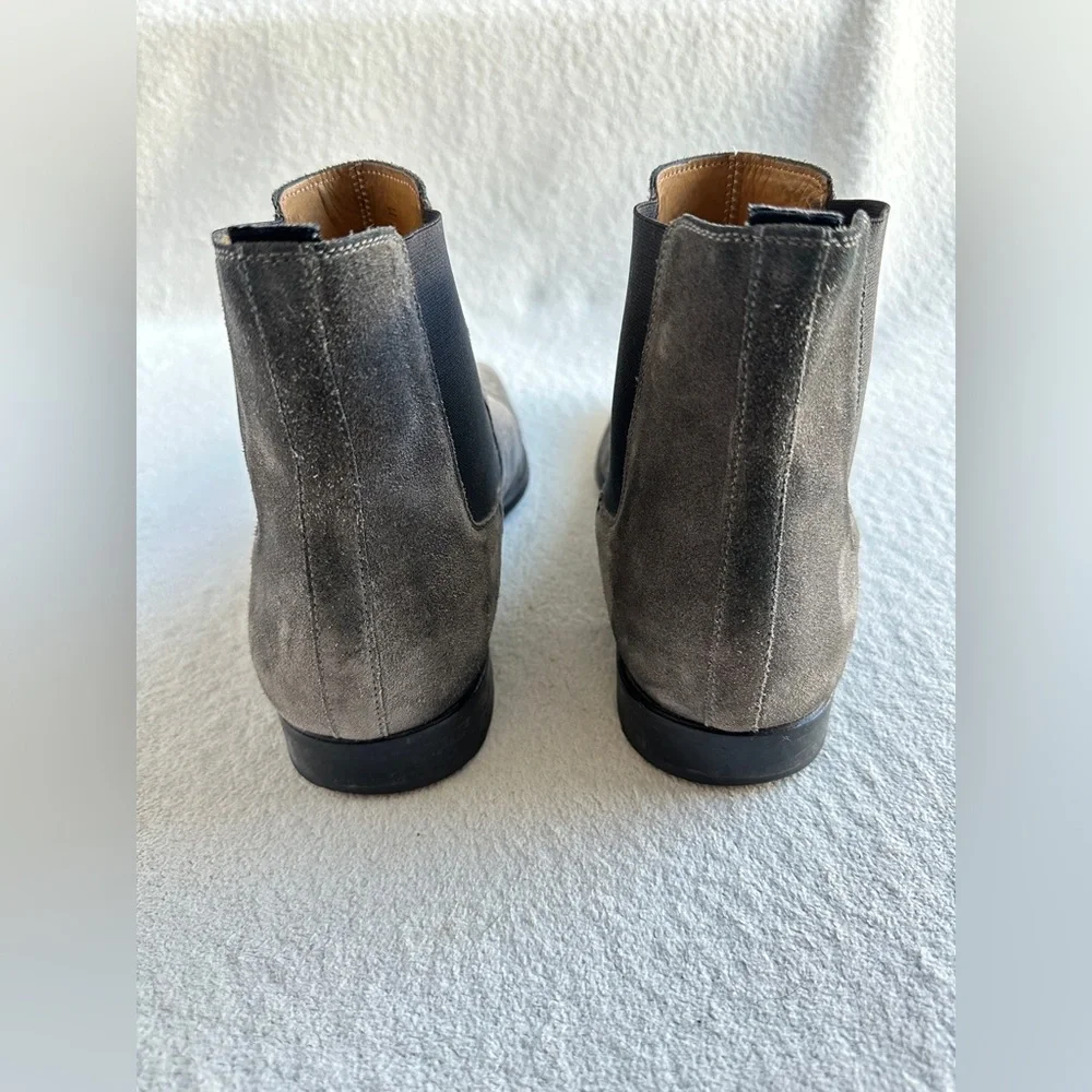 Magnanni Bonn Chelsea Grey Suede Mens‎ Boots Size 8
